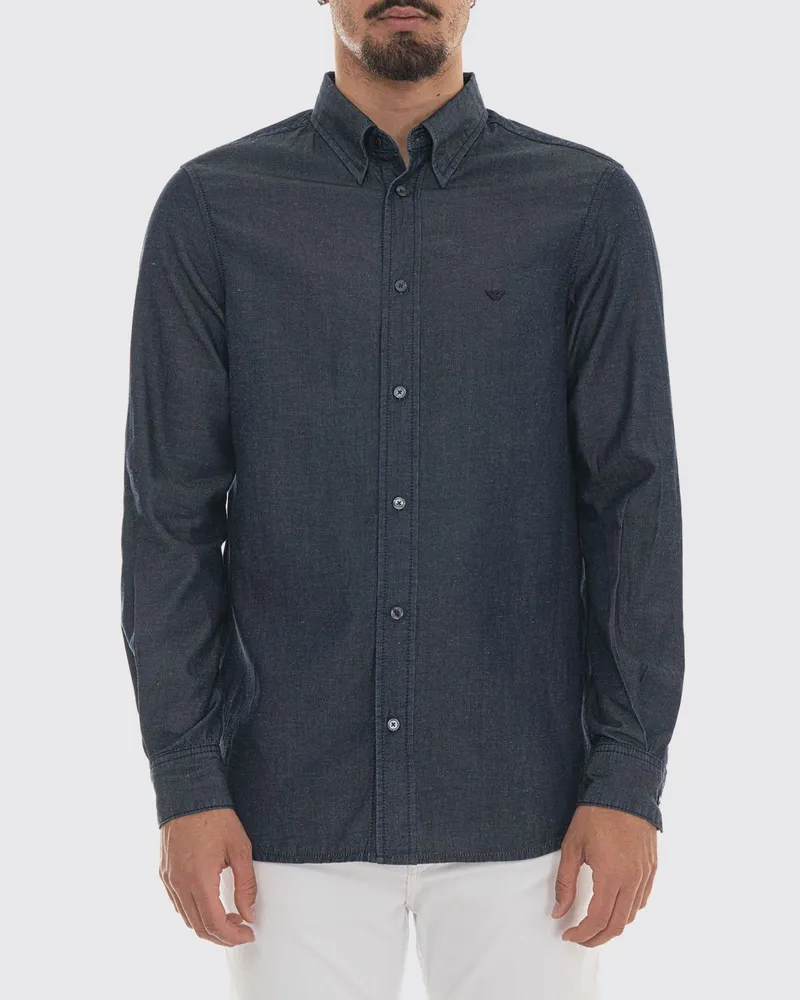 Emporio Armani Hemd herren Blau
