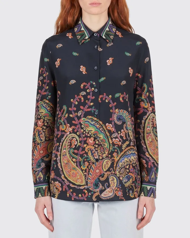 Etro Hemdbluse damen Blau