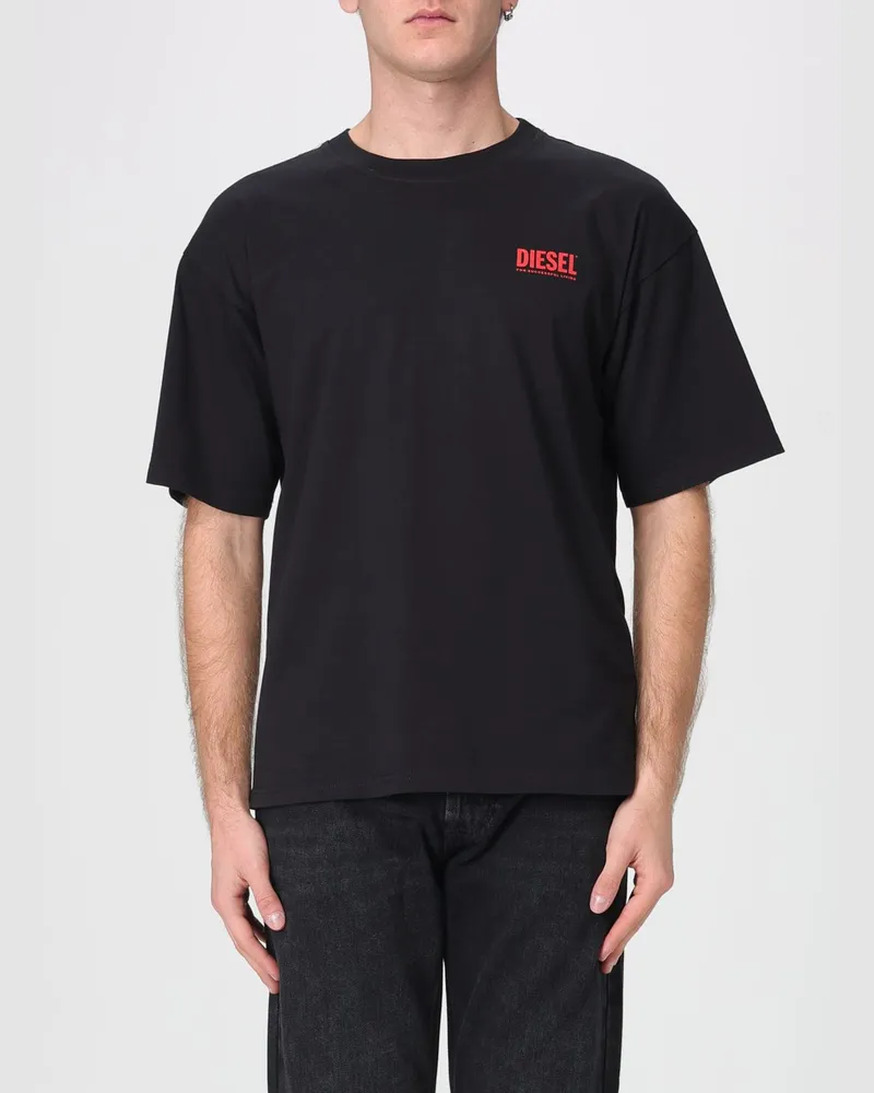 Diesel T-shirt herren Schwarz