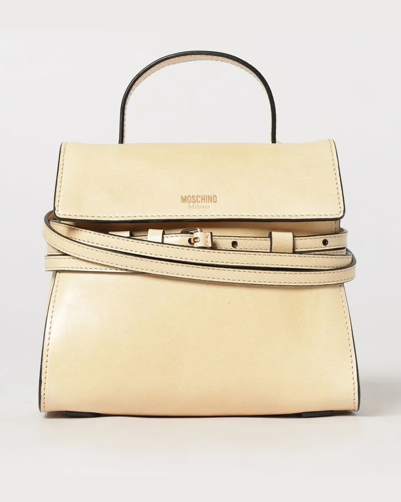 Moschino Schultertasche damen Sand
