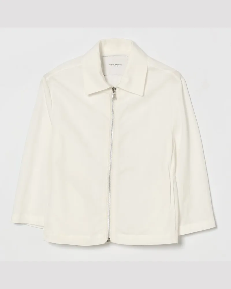 Paolo Pecora Milano Mantel kinder Weiß