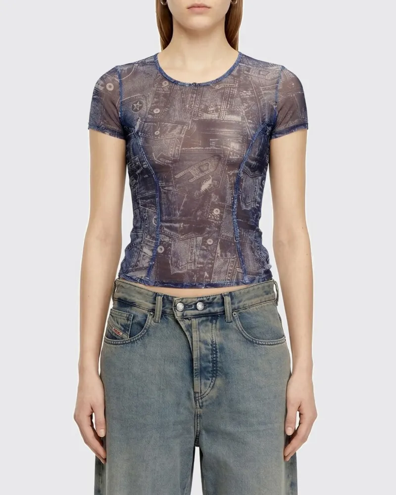 Diesel T-shirt damen Blau