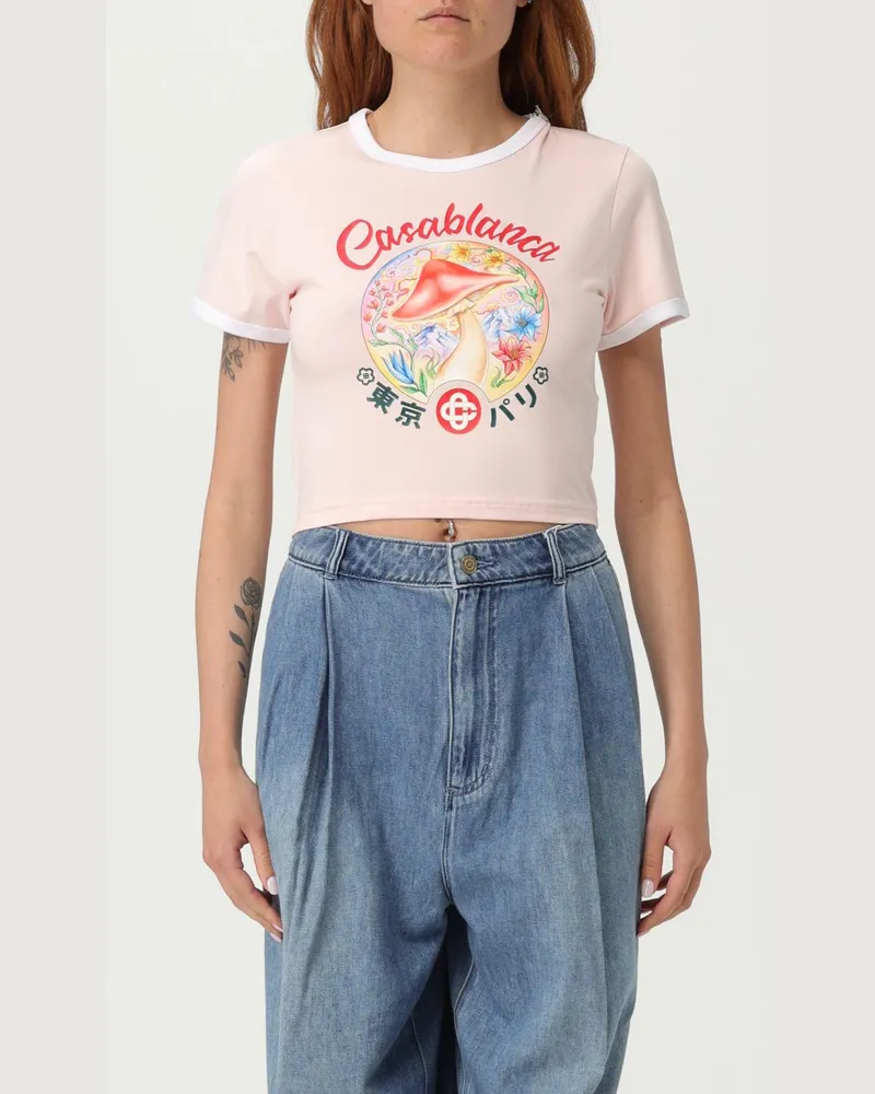 Casablanca Paris T-shirt damen Pink
