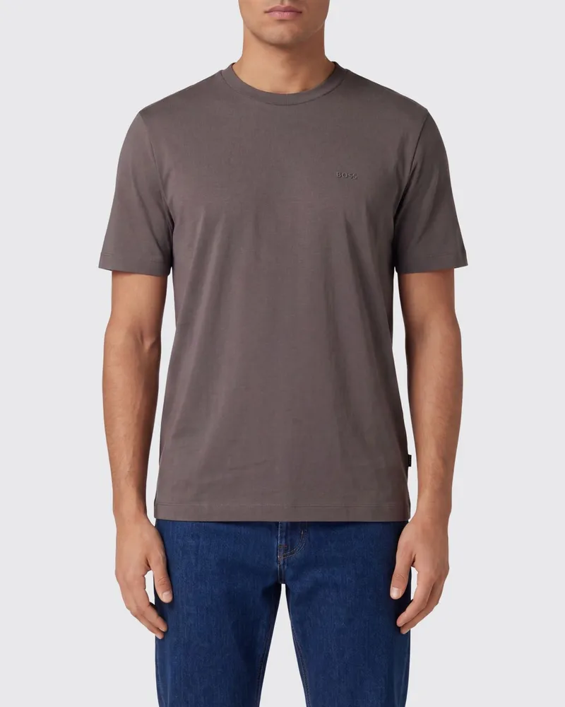 HUGO BOSS Basic T-Shirt aus Baumwolljersey Violett