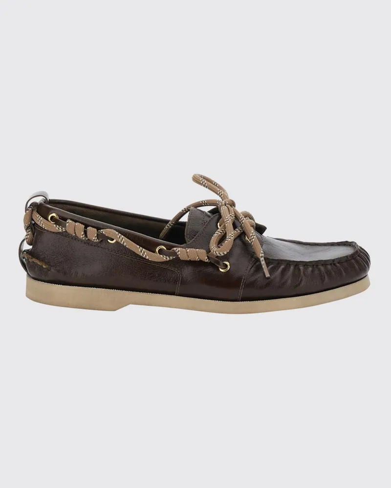 Golden Goose Bootsschuhe aus Kalbsleder im Vintage-Stil mit Mokassinnaht Braun