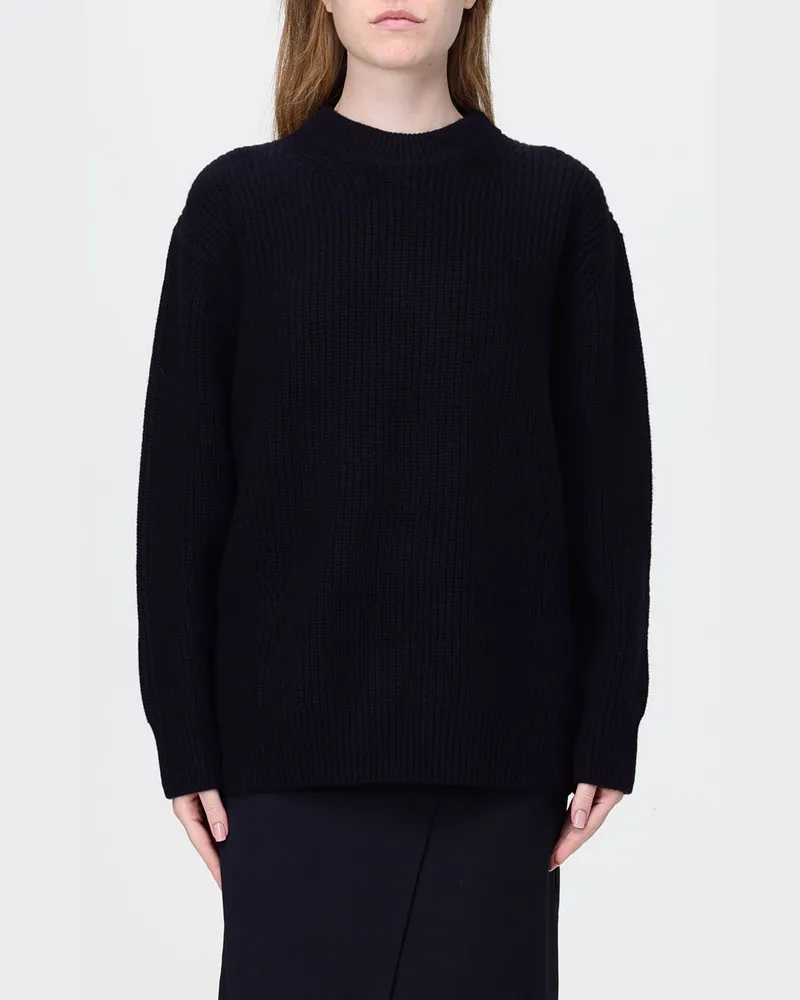 Pinko Pullover in Relaxed Fit aus reiner Wolle von mit Rundhalsausschnitt Blau