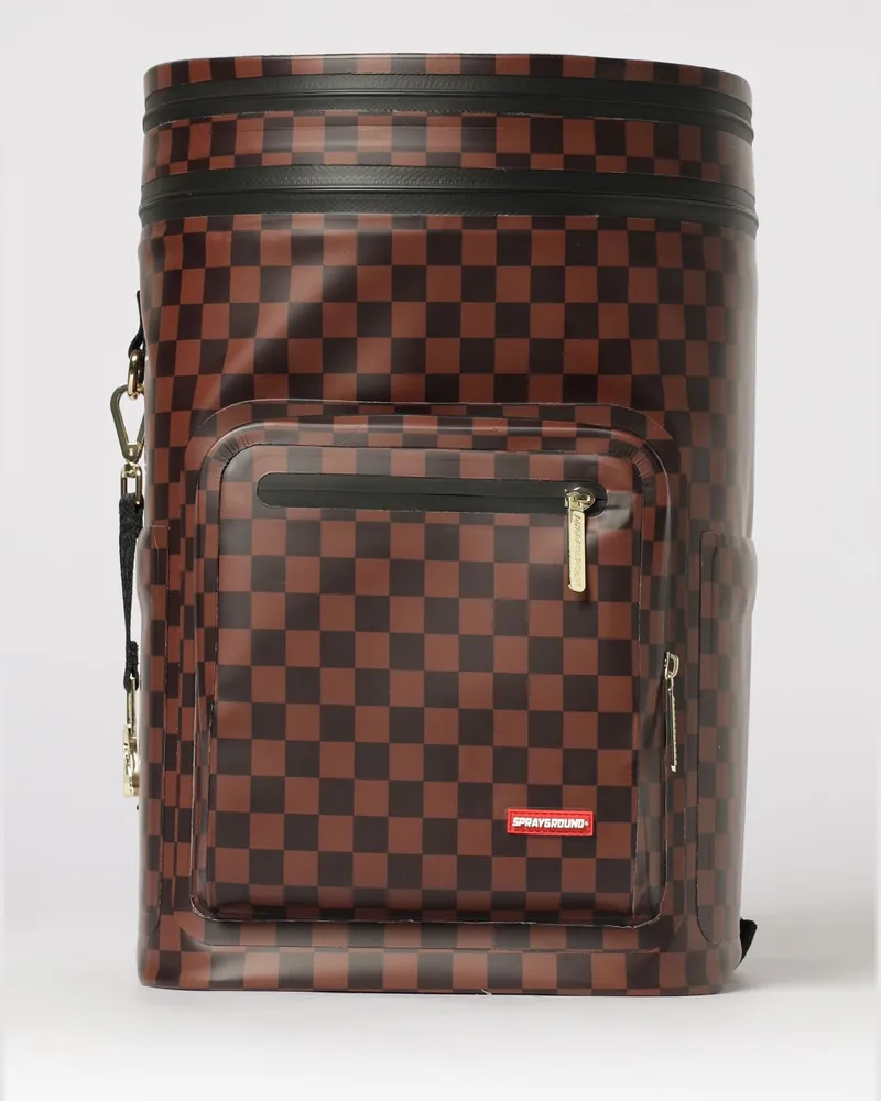 Sprayground Cooler Thermorucksack aus karierter Saffiano-Baumwolle Bunt
