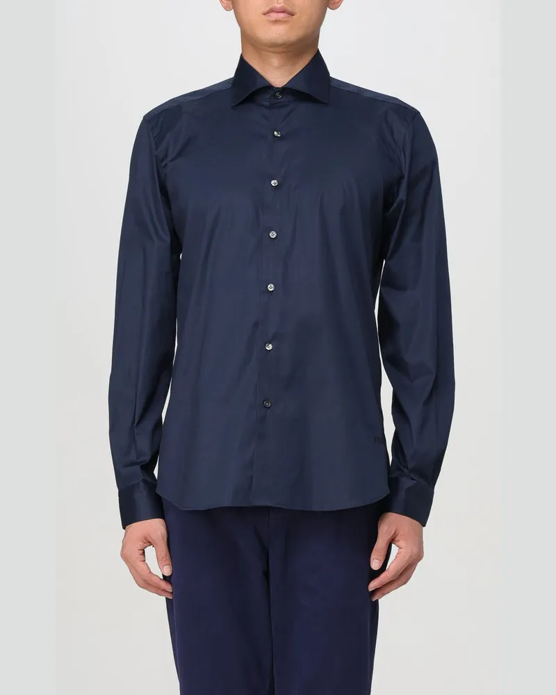 Fay Hemd herren Blau