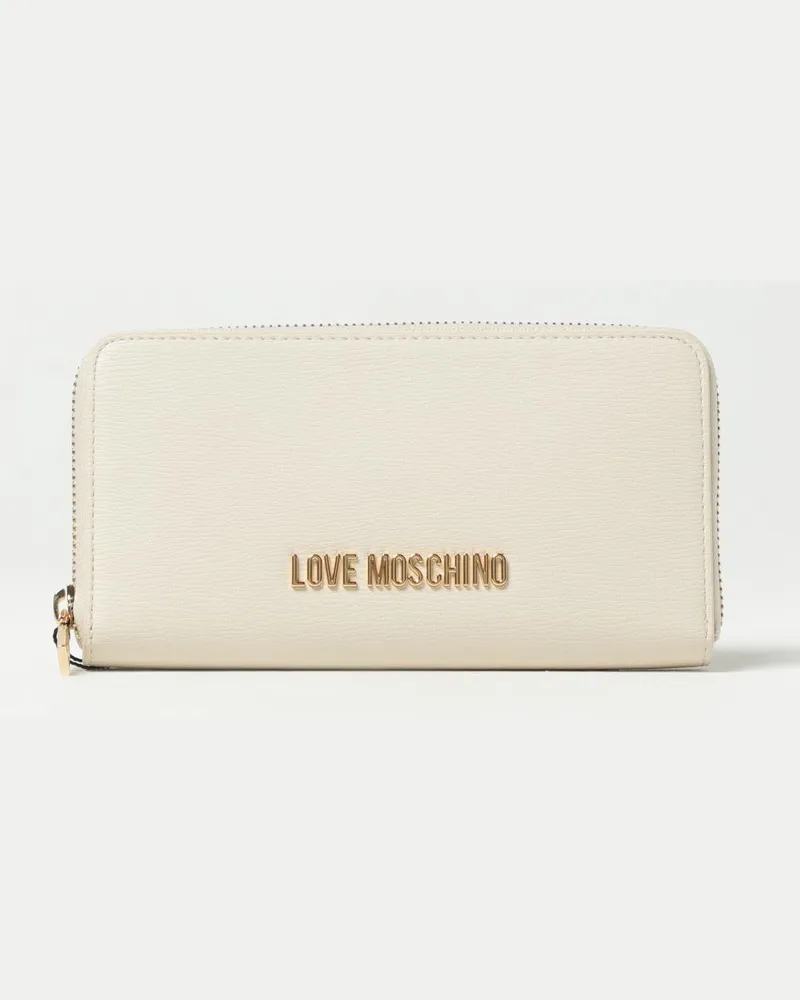 Moschino Geldbeutel damen Ivory