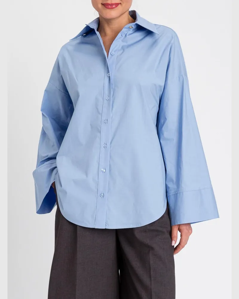 Twin-Set Hemdbluse damen Blau