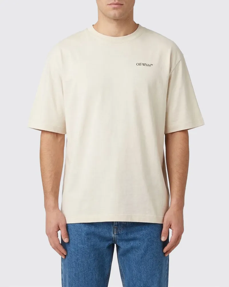 OFF-WHITE T-shirt herren Beige