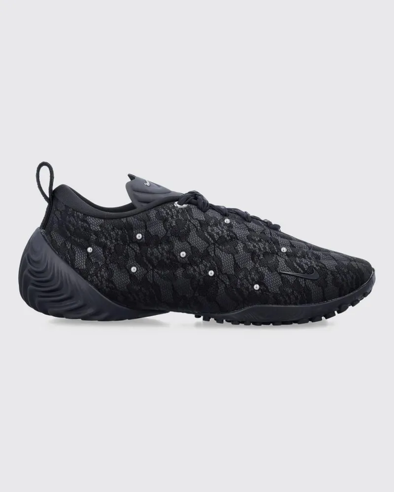 Nike Astra Ultra Premium Sneaker aus Spitze und Leder mit Perlen und Kristallen Schwarz