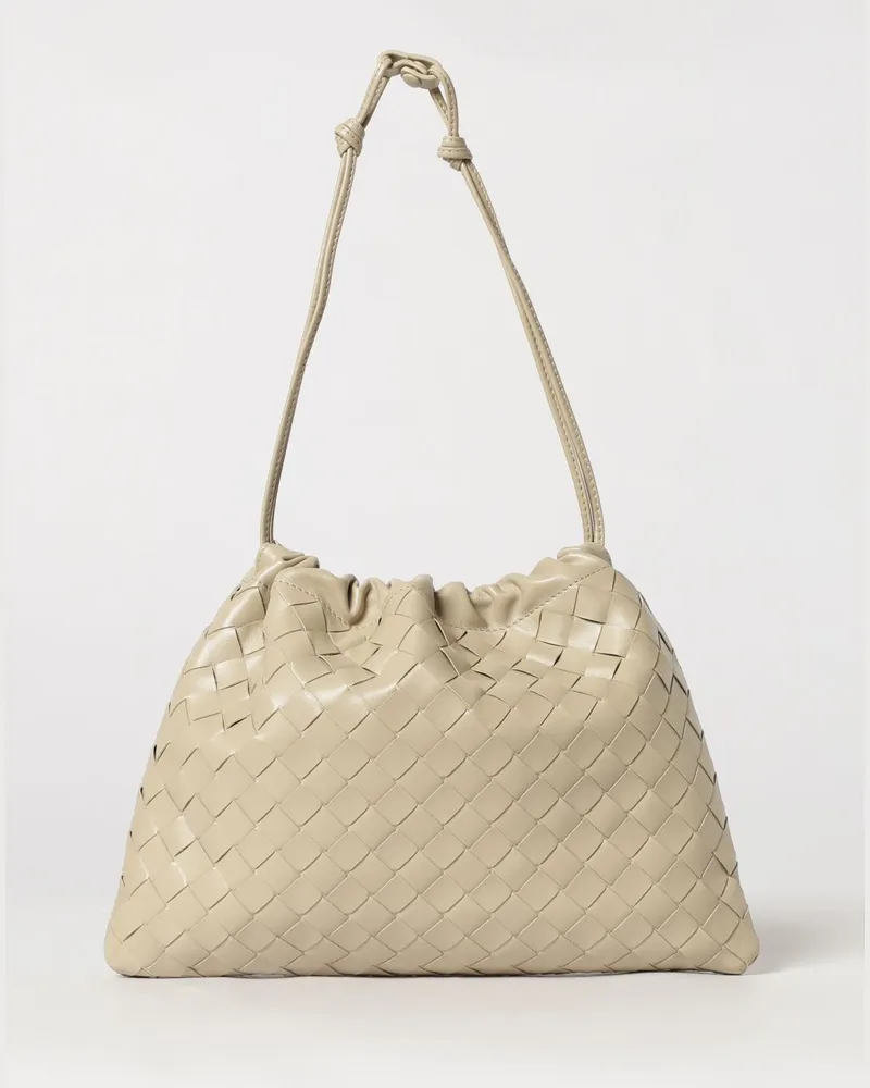 Bottega Veneta Dustbag Tasche aus geflochtenem Leder Ecru