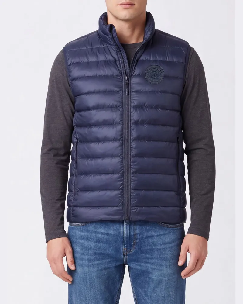 Canada Goose Gesteppte, wasserabweisende Stratus-Weste mit hohem Kragen Grau