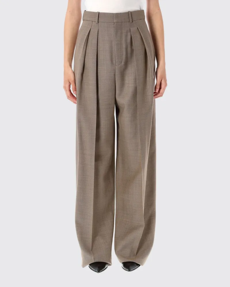 Saint Laurent Hose damen Taubengrau