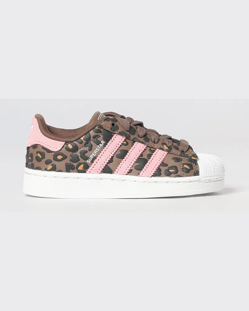 adidas Superstar II Sneakers für Jungen mit Animal-Print und Shell-Toe-Kappe Grau