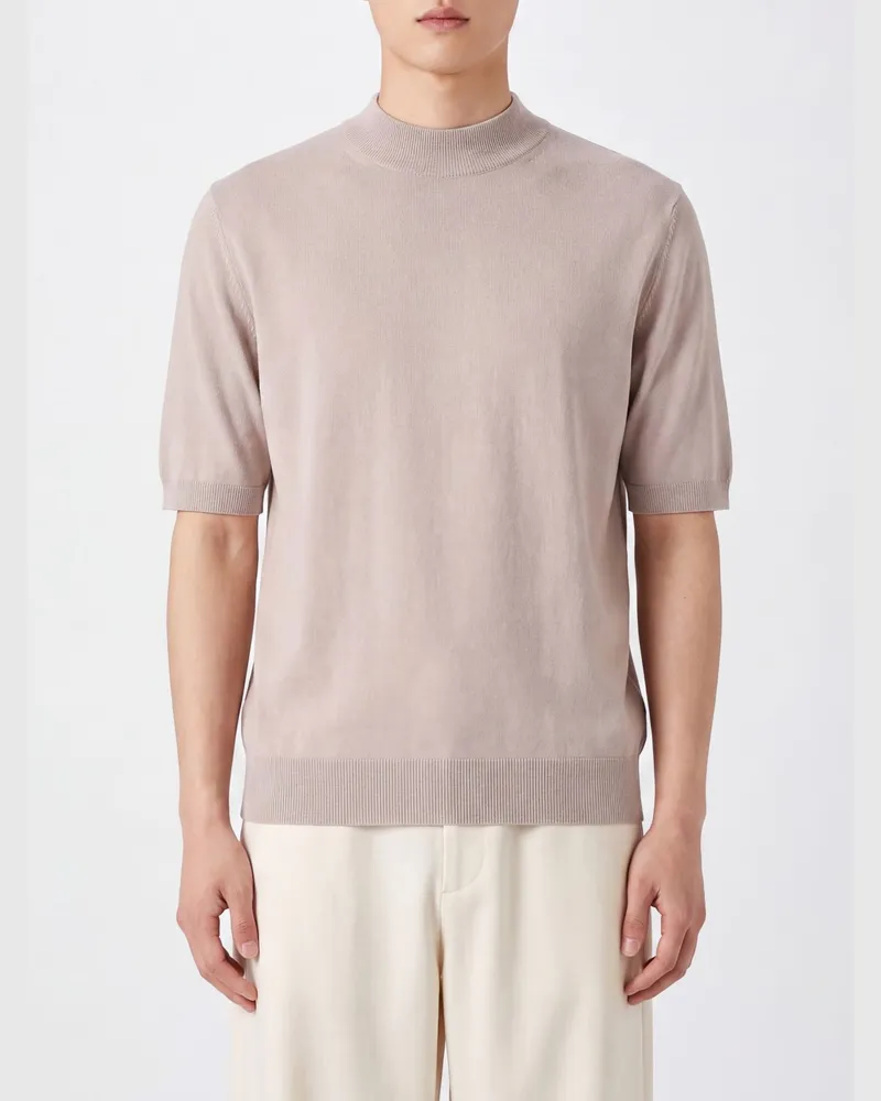 Zanone T-shirt herren Braun