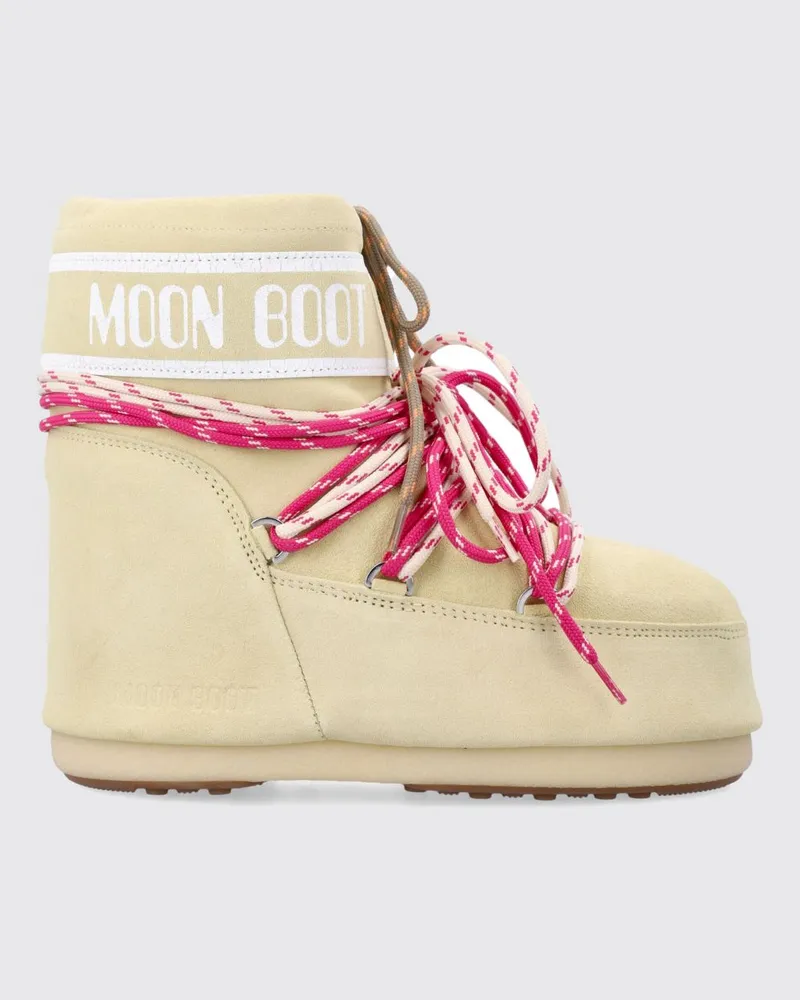Moon Boot Flache stiefeletten damen Cream