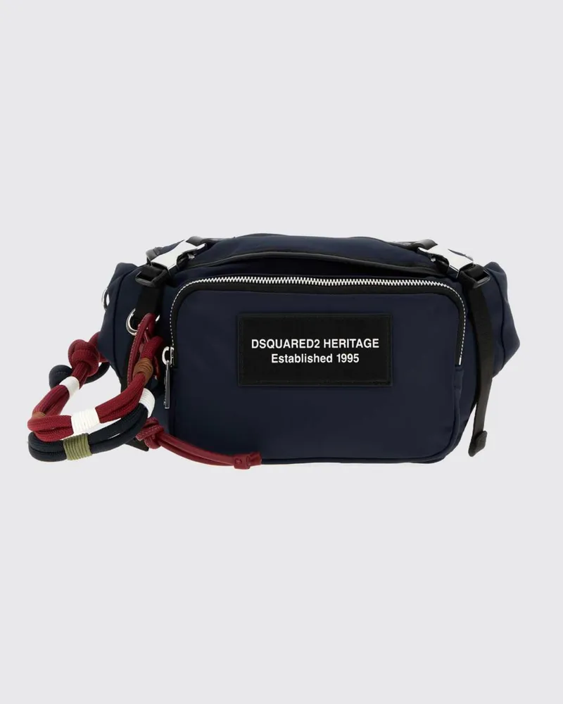 Dsquared2 Heritage Nylon-Gürteltasche Blau