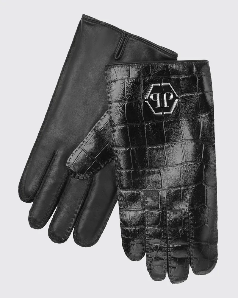 Philipp Plein Handschuhe herren Schwarz
