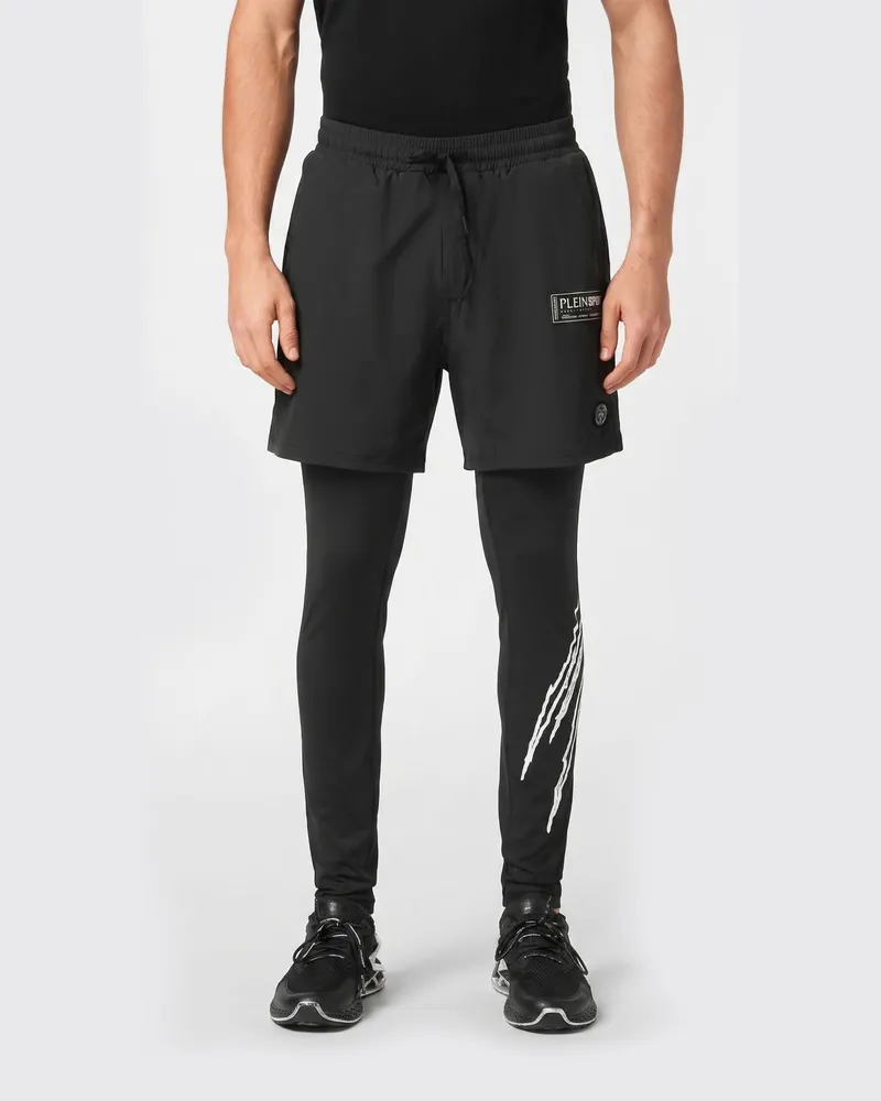 Philipp Plein Sporthose aus Stretch-Funktionsgewebe Schwarz