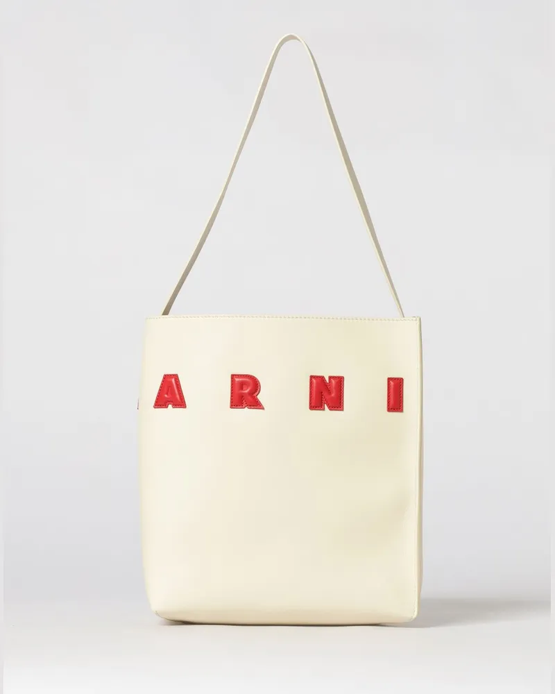 Marni Schultertasche damen Ivory