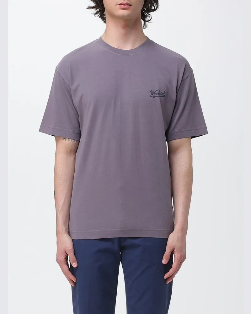 Woolrich T-shirt herren Violett