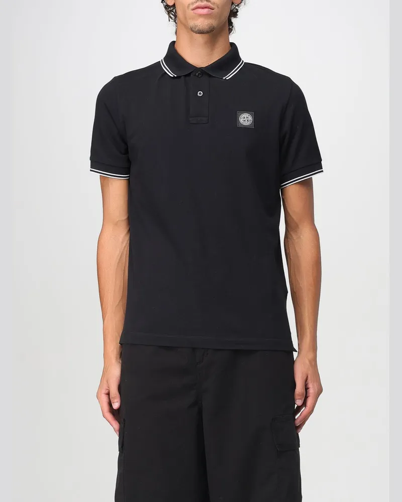 Stone Island Polo herren Schwarz