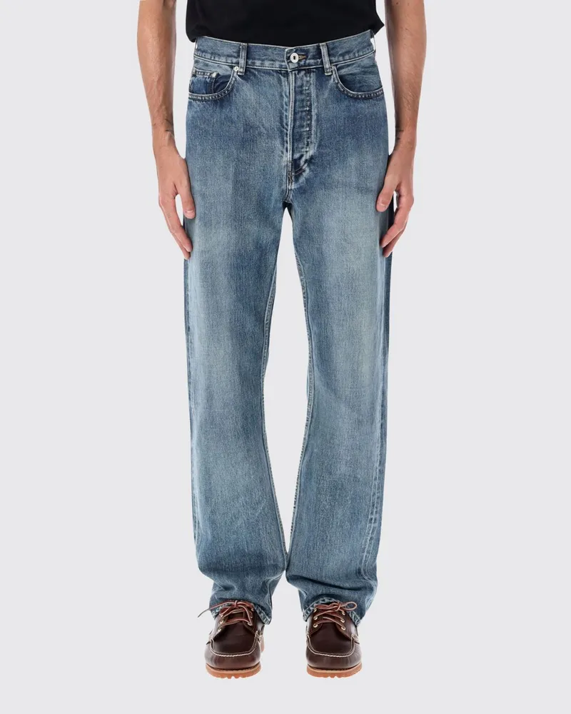 J.W.Anderson Straight-Leg-Jeans aus Baumwolldenim mit mittlerer Leibhöhe und fünf Taschen Blau