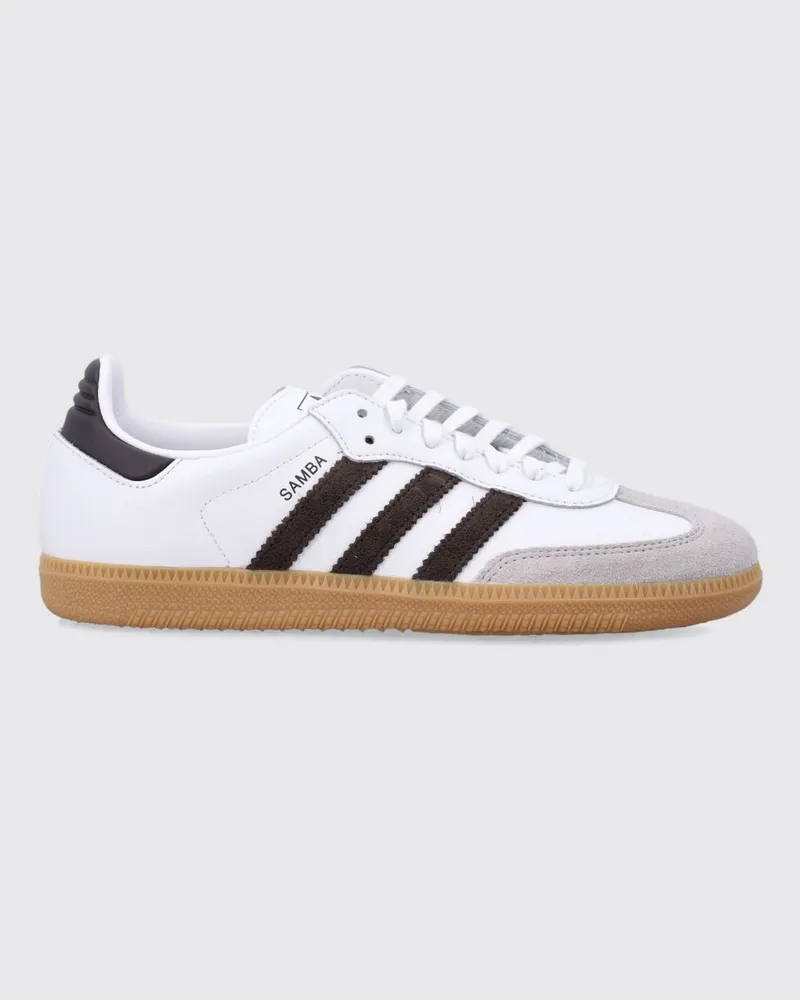 adidas Samba OG Sneaker für Jungen aus Leder und Wildleder Weiß