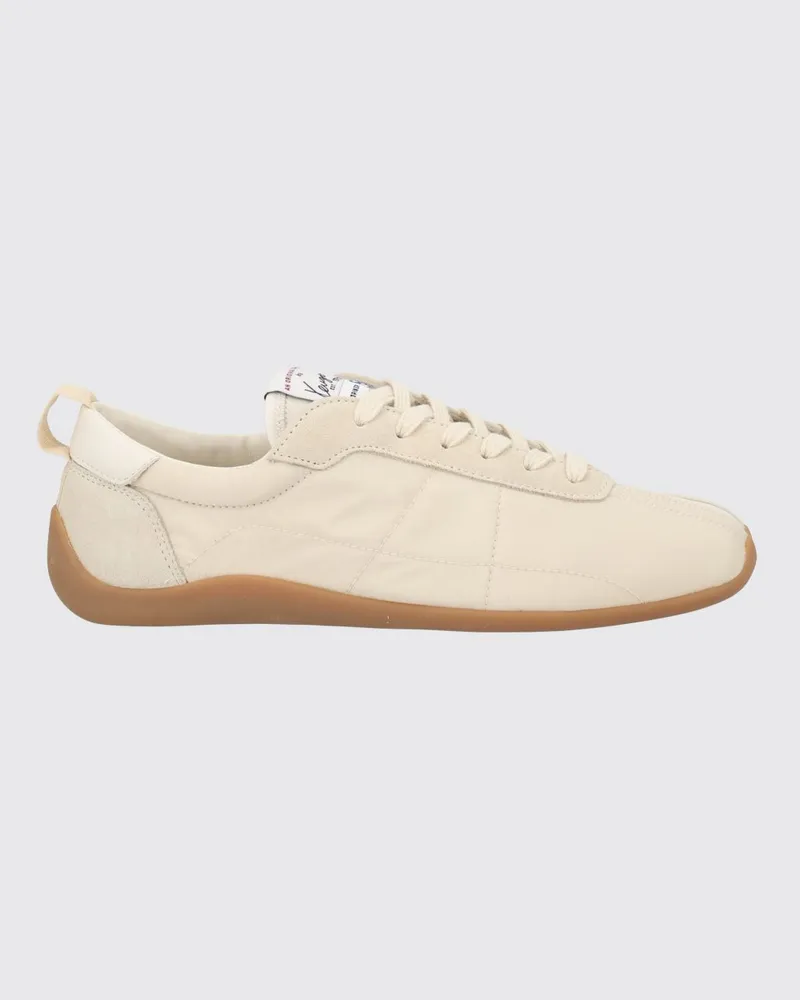 Kenzo Striker Low-Top-Sneaker aus Leder und Nylon mit Fersenlasche Beige