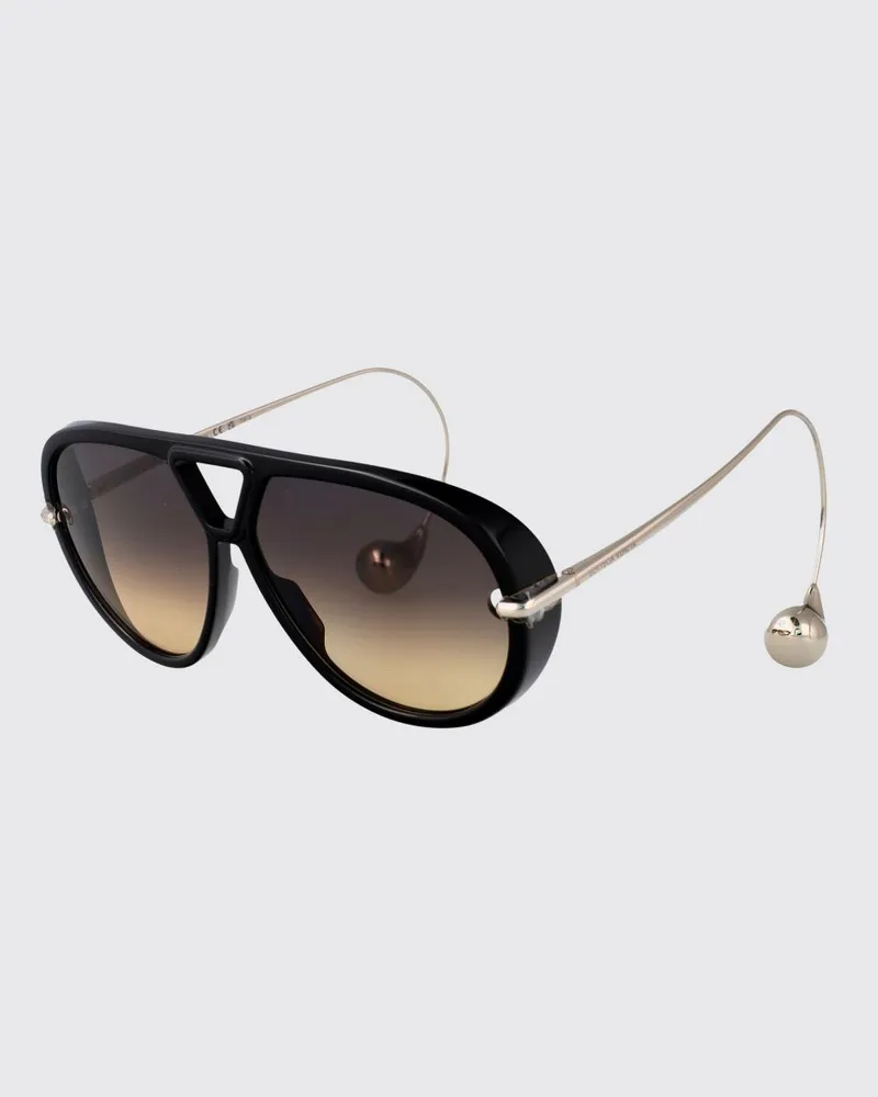 Bottega Veneta BV1273S Sonnenbrille aus Metall und Acetat Schwarz
