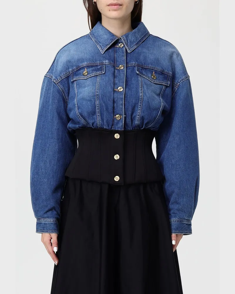 Elisabetta Franchi Jacke damen Blau