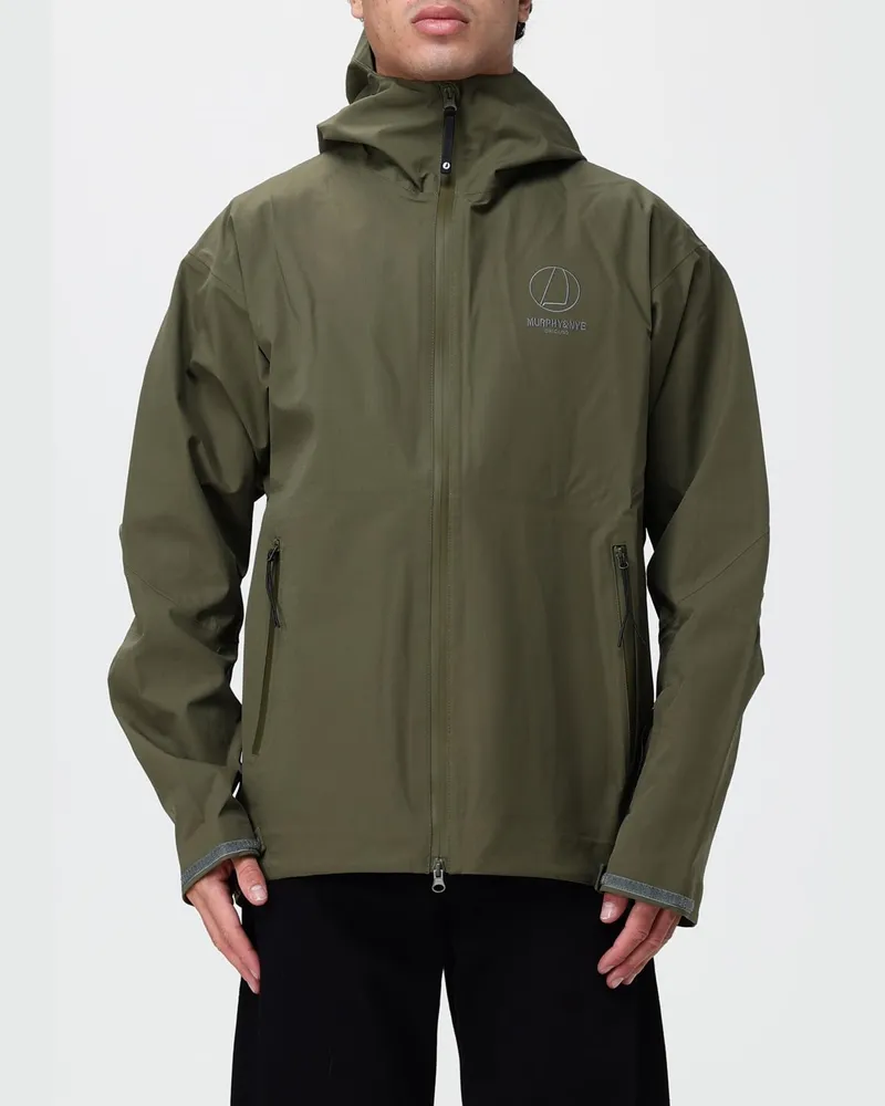 Murphy & Nye Wasserdichte und winddichte technische Kapuzenjacke Military