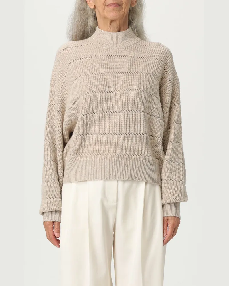 Brunello Cucinelli Strickjacke damen Beige