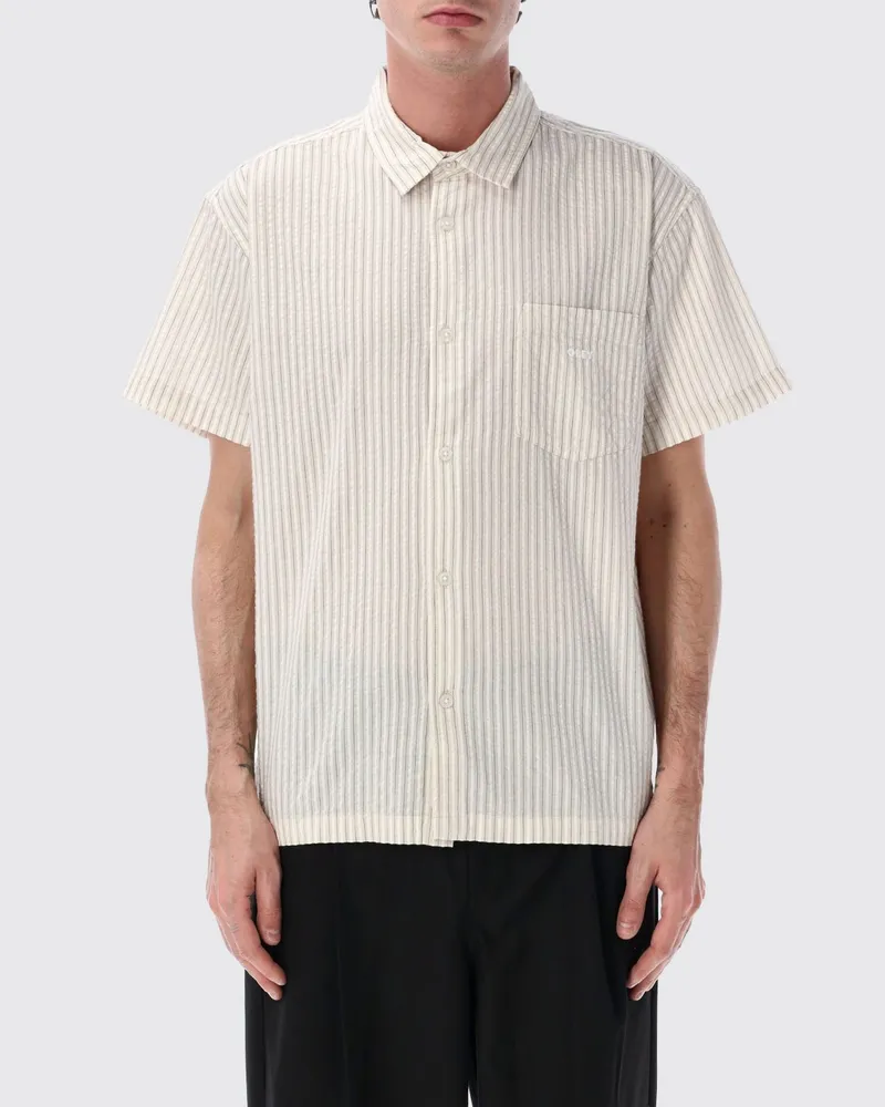 Obey T-shirt herren Cream