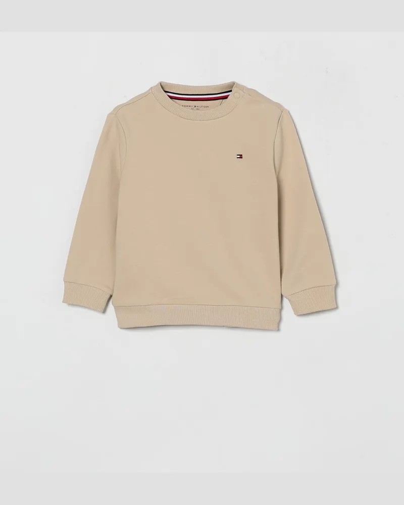Tommy Hilfiger Rundhals-Sweatshirt aus Baumwolle Sand