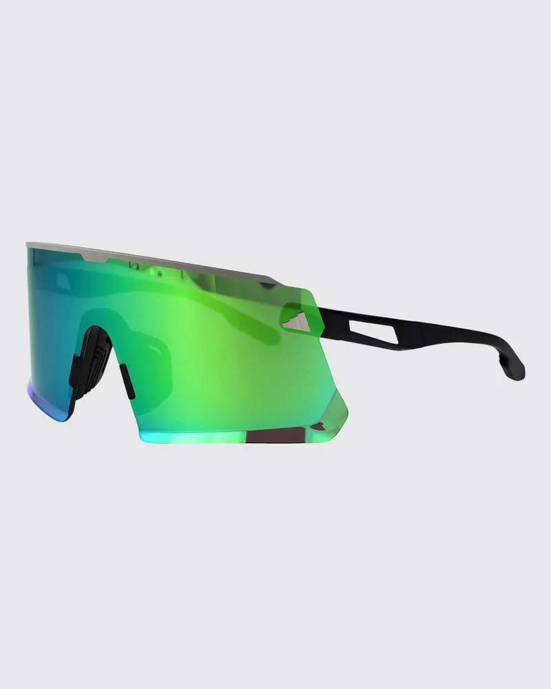 adidas Rechteckige Shield-Sonnenbrille Dunamis Pro S Schwarz