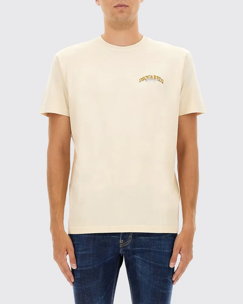 Dsquared2 T-shirt herren Beige