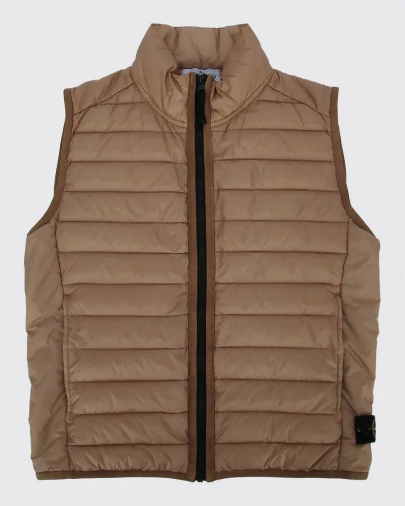 Stone Island Gesteppte Nylon-Weste Grau