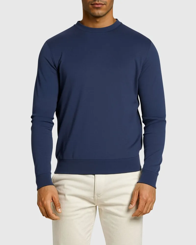HUGO BOSS Pullover herren Blau