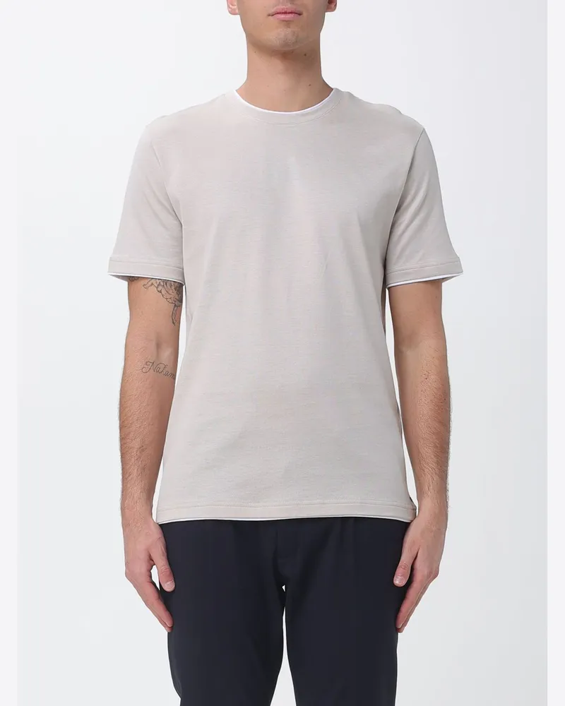 Eleventy T-shirt herren Taubengrau