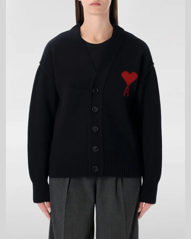 AMI Paris Strickjacke herren Schwarz