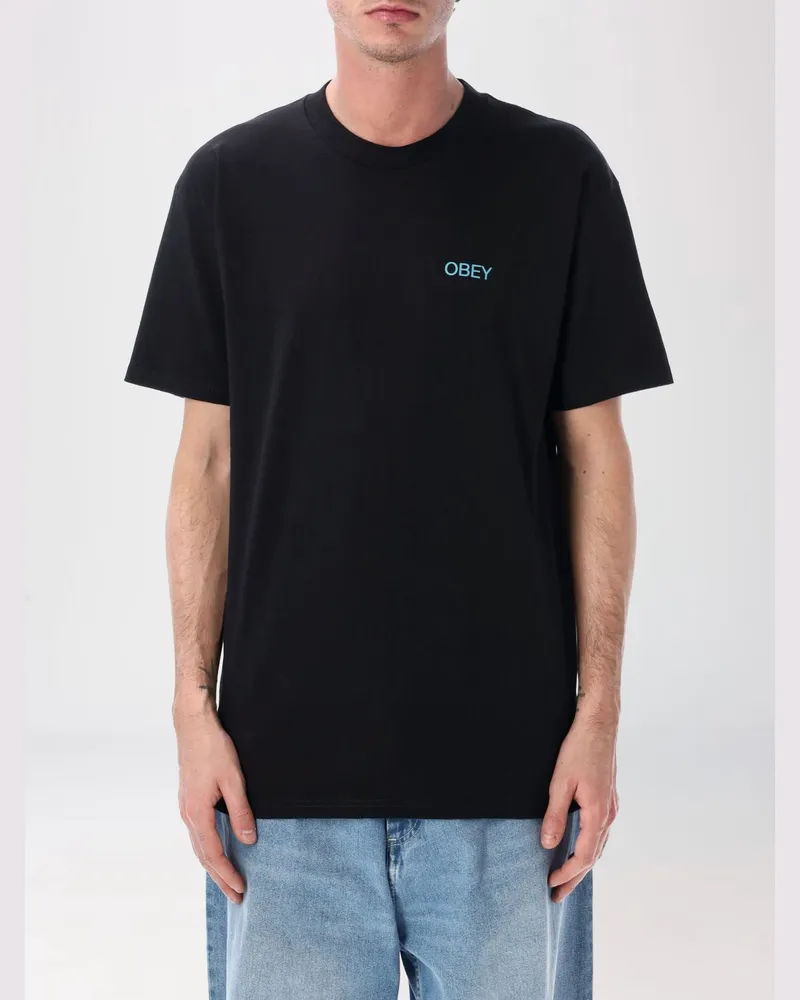 Obey T-shirt herren Schwarz