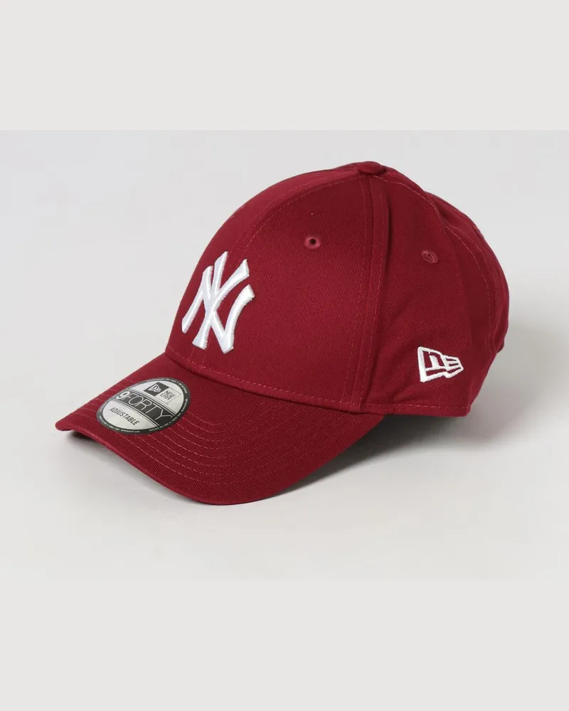 New Era 9Forty NY Yankees Baseballkappe aus Baumwolle mit gesticktem Logo Rot