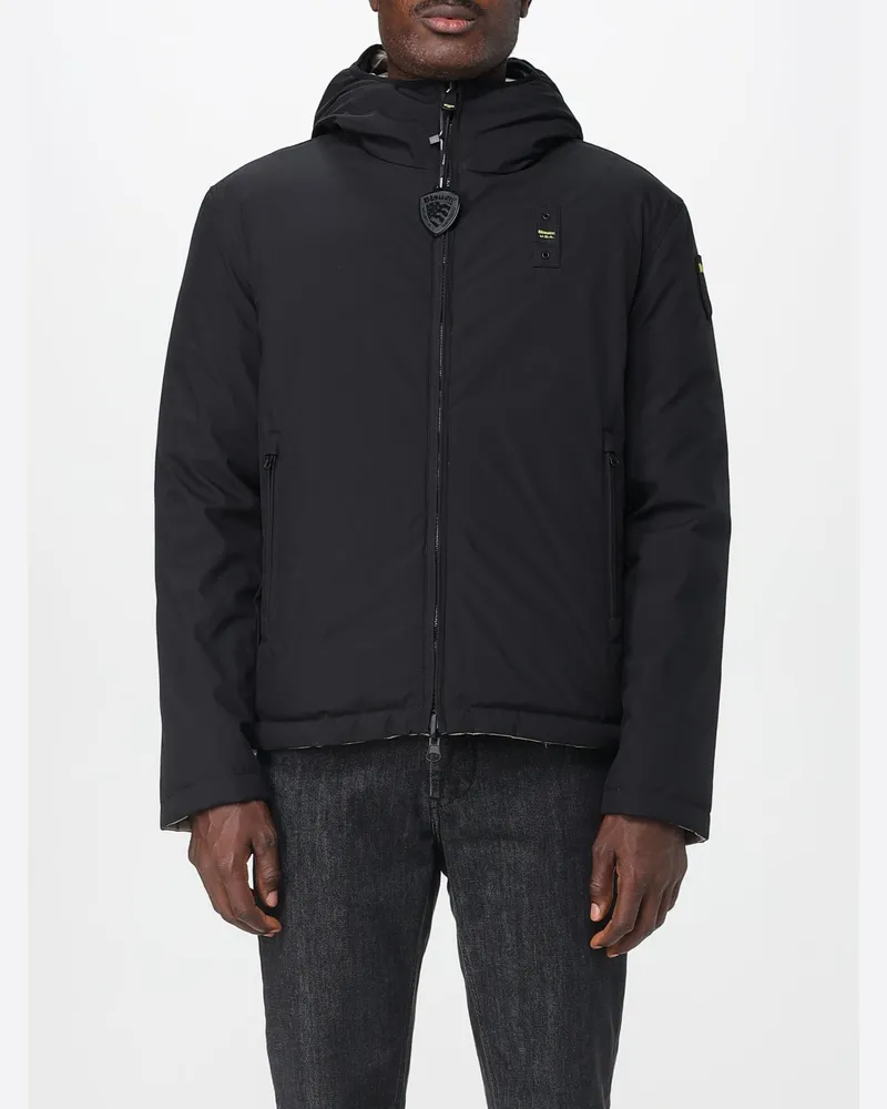 Blauer Jacke herren Schwarz