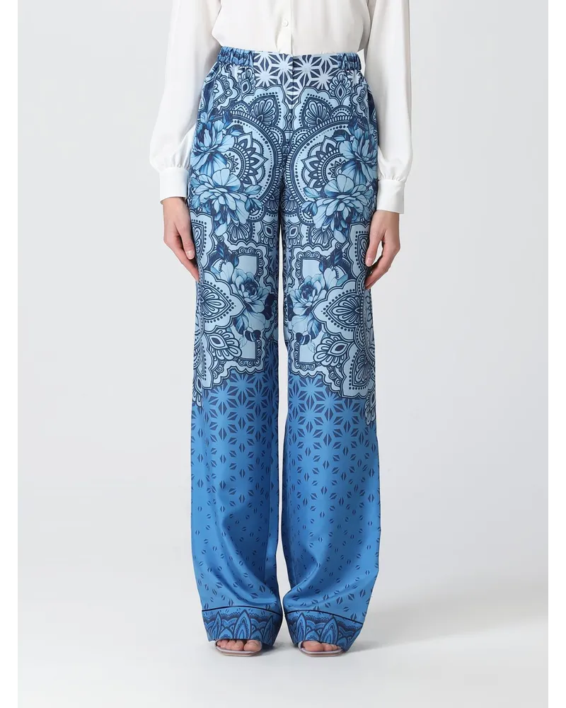 Alberta Ferretti Hose damen Blau
