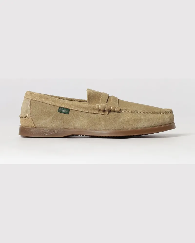 Paraboot Klassische Wildleder-Loafer von mit Penny-Steg und Gummisohle Sand