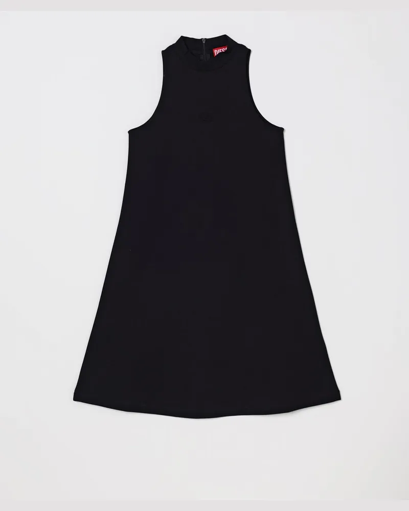 Diesel Damy Viskosekleid Schwarz