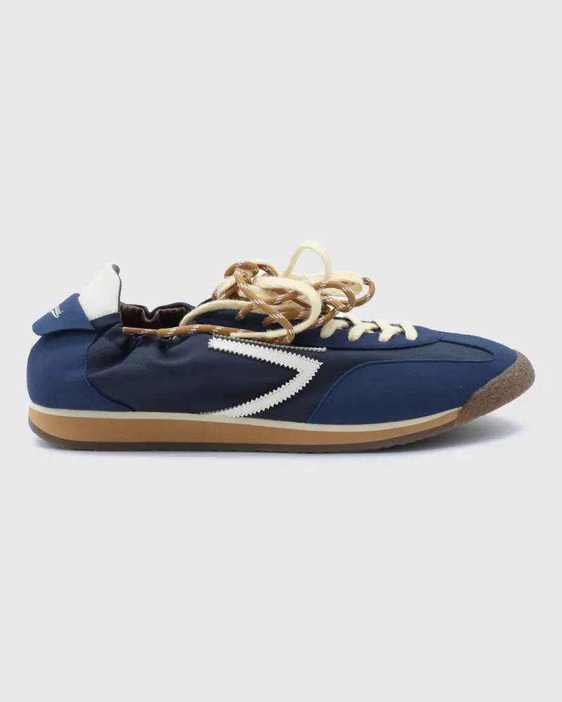 Puraai Panther Low-Top-Sneaker aus veganem Leder und recyceltem Nylon Blau
